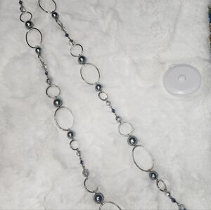 Lia Sophia Silver and Gray Necklace
